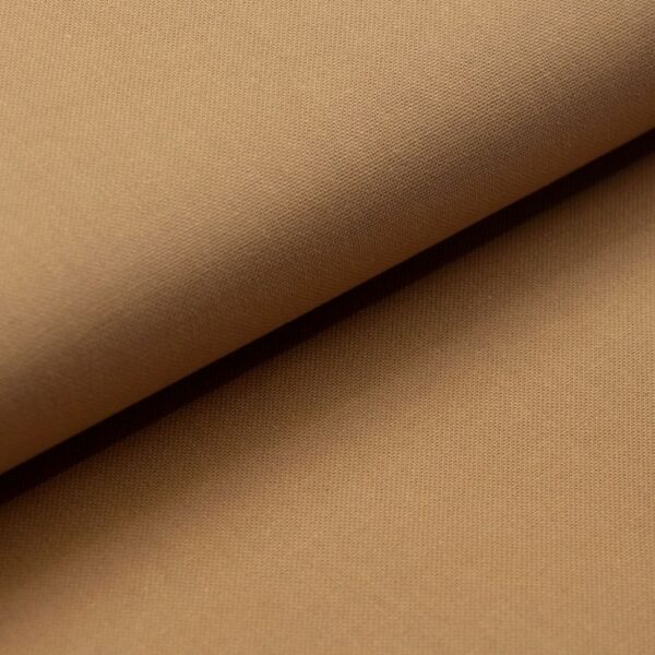 Muster von Canvas Baumwollen Stoff in der Farbe hellbraun.