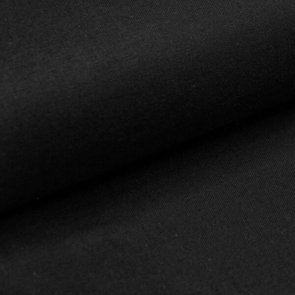 Muster von Canvas Baumwollen Stoff in der Farbe schwarz.